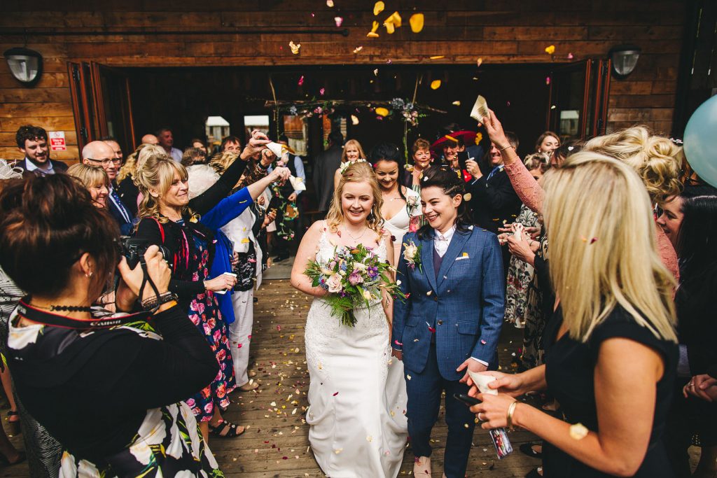 Woodland and industrial wedding in Sheffield
